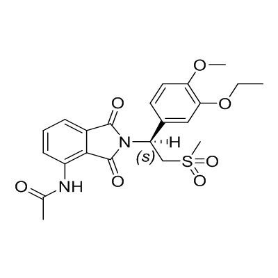 (+)-N-［2-［1(S)-(3-ethoxy-4-methoxyphenyl)-2-(methylsulfonyl) ethyl］-1,3-dioxo-2,3-dihydro-1H-isoindol-4 -yl acetamide