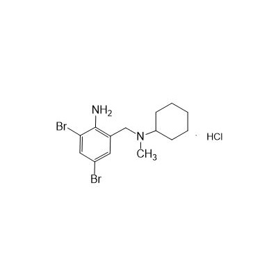 2-Amino-3.5-dibromo-N-cyclohexyl-N-methylbenzylamine Hydrochloride