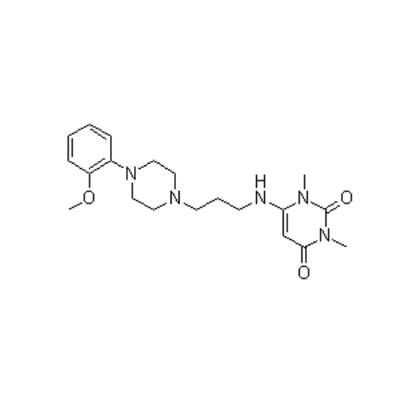 6-[[3-[4-(2-methoxyphenyl)-1-piperazinyl]propyl]amino]-1,3-dimethyl-2,4(1H,3H)-pyrimidinedione ဟိုက်ဒရိုကလိုရိုက်